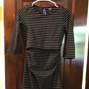 Seraphine Stripe Nursing/Maternity Shift Dress